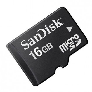 SanDisk MicroSDHC 16GB Class 4 Memory Card